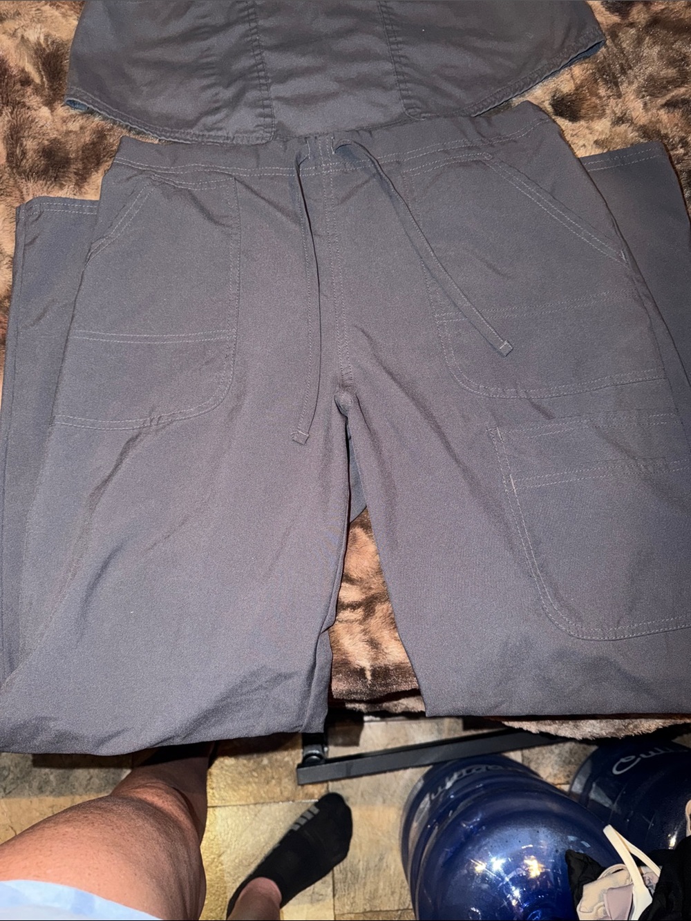 Women's Grey Scrub Pants- Small